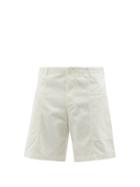 Smr Days - Calangute Cotton Herringbone-twill Shorts - Mens - Cream