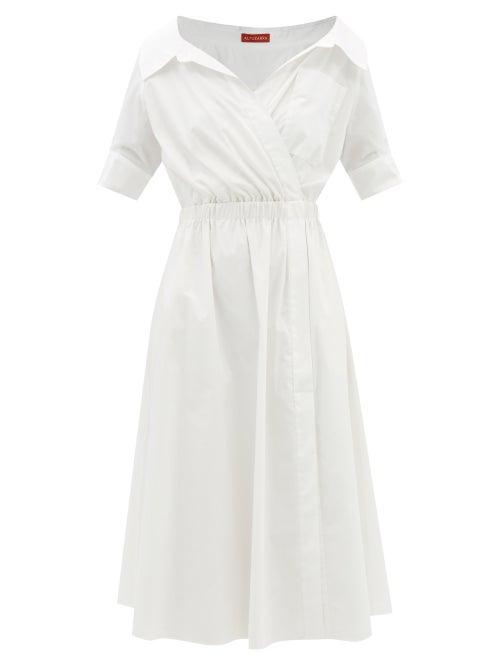 Altuzarra - Lydia Cotton-blend Poplin Shirt Dress - Womens - White