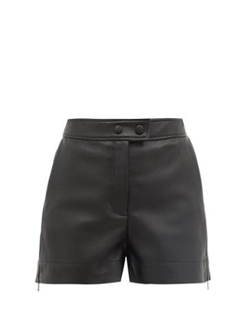 Ladies Rtw Stella Mccartney - Layla Faux Leather Shorts - Womens - Black