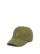Mens Accessories Polo Ralph Lauren - Logo-embroidered Cotton-twill Cap - Mens - Khaki