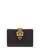 Matchesfashion.com Givenchy - Gv3 Leather Wallet - Womens - Black Grey