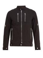 Balmain Linen-blend Biker Jacket