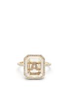Matchesfashion.com Mateo - Initials Diamond, Quartz & 14kt Gold Ring A-i - Womens - Crystal