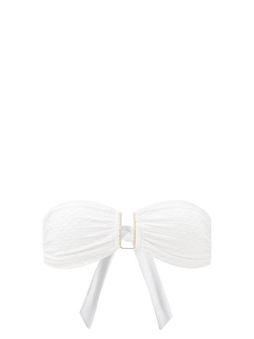 Matchesfashion.com Melissa Odabash - Barcelona Bandeau Bikini Top - Womens - White