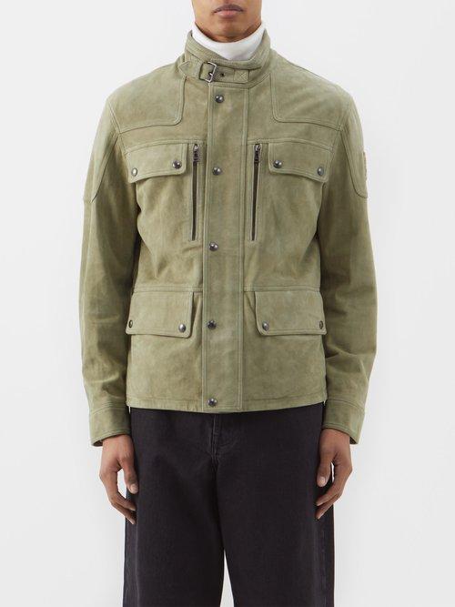 Belstaff - Dene Suede Field Jacket - Mens - Beige
