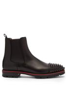 Christian Louboutin Melon Spike-embellished Leather Chelsea Boots