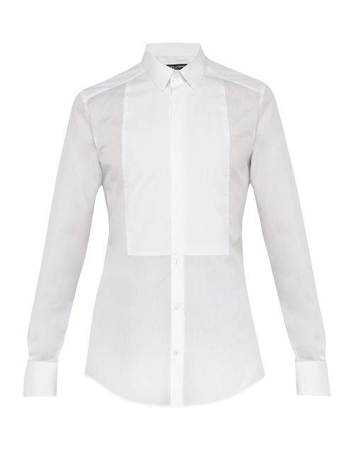 Matchesfashion.com Dolce & Gabbana - Cotton Poplin Formal Shirt - Mens - White