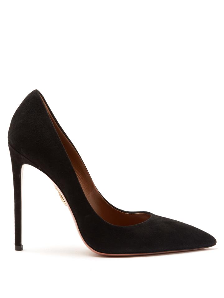Aquazzura Simply Irresistible Suede Pumps