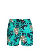 Vilebrequin Moorea Octopussy And Coquilages-print Swim Shorts