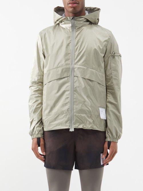 Satisfy - Silvershell Packable Windbreaker - Mens - Khaki Green