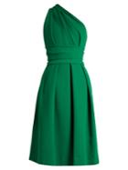Preen By Thornton Bregazzi Athena One-shoulder Stretch-cady Dress