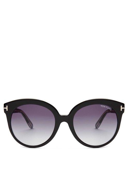 Matchesfashion.com Tom Ford Eyewear - Monica Acetate Sunglasses - Womens - Black