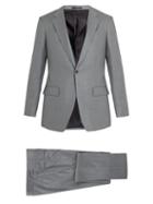 Matchesfashion.com Kilgour - Single Breasted Wool Crepe Suit - Mens - Light Grey
