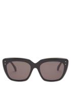 Matchesfashion.com Alaa Eyewear - Studded Cat-eye Acetate Sunglasses - Womens - Black