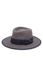 Matchesfashion.com Maison Michel - Thadee Ribbon Felt Hat - Womens - Grey