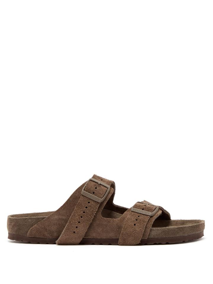 Rick Owens X Birkenstock Arizona Suede Sandals