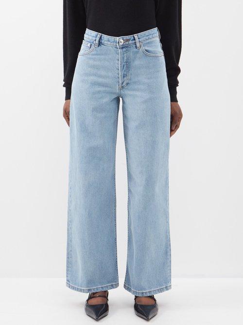 A.p.c. - Elisabeth Wide-leg Jeans - Womens - Light Indigo