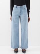 A.p.c. - Elisabeth Wide-leg Jeans - Womens - Light Indigo