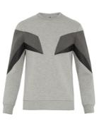 Neil Barrett Geometric-panel Stretch-neoprene Sweatshirt