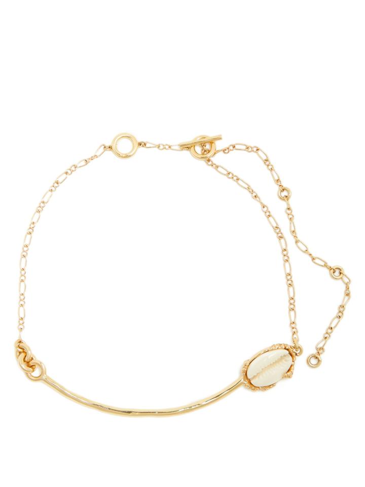 Ellery Igneous Shell Gold-plated Choker