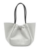 Matchesfashion.com Proenza Schouler - Large Ruched Leather Tote Bag - Womens - Grey