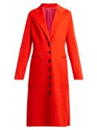 Matchesfashion.com Joseph - New Marline Single Breasted Wool Blend Coat - Womens - Red
