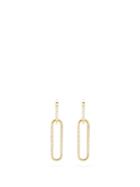 Matchesfashion.com Raphaele Canot - Double Ear Link Diamond & 18kt Gold Earrings - Womens - Yellow Gold