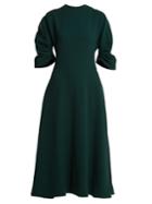 Emilia Wickstead Amelia Wool-crepe Midi Dress