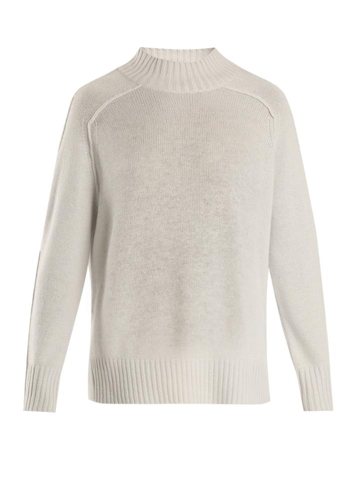 Allude High-neck Cashmere Sweater