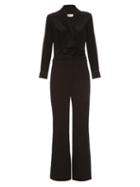 See By Chloé Long-sleeved Neck-tie Jumpsuit