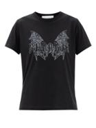 Matchesfashion.com Rodarte - X Jess Rotter Dracula-print Jersey T-shirt - Womens - Black
