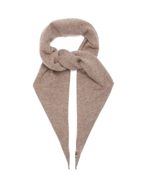 Extreme Cashmere - Stretch-cashmere Bandana Scarf - Womens - Beige