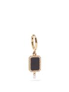 Persee - Octagon Diamond, Agate & 18kt Gold Earring - Womens - Yellow Gold