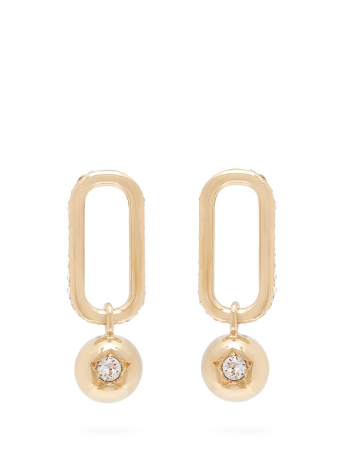 Burberry Chain-link And Sphere Drop Earrings