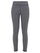 Matchesfashion.com The Upside - Checked Stretch-jersey Cropped Leggings - Womens - Navy White