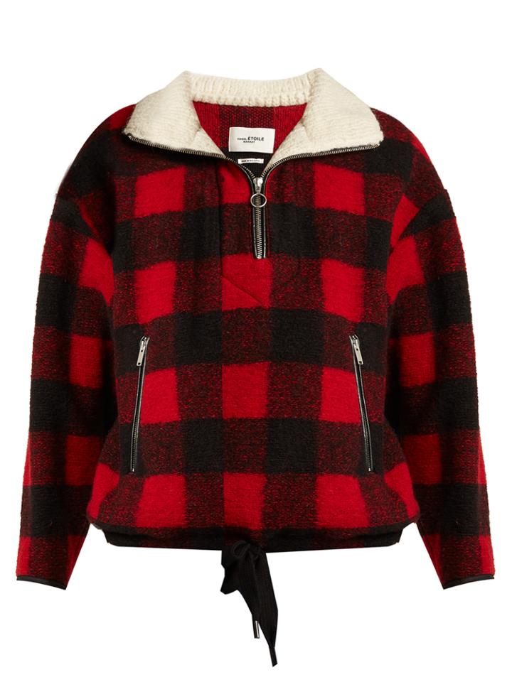 Isabel Marant Étoile Gilas Zip-neck Checked Jacket