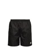 Matchesfashion.com 2 Moncler 1952 - Logo Appliqu Swim Shorts - Mens - Black