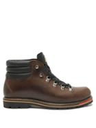 Matchesfashion.com Montelliana - Alberto Leather Hiking Boots - Mens - Dark Brown
