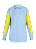 Comme Des Garçons Shirt Raw-edge Cotton-poplin Shirt