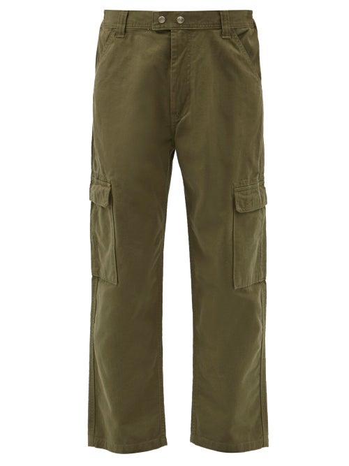 Mens Rtw Frame - Cotton-twill Cargo Trousers - Mens - Khaki