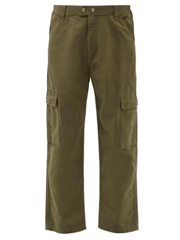 Mens Rtw Frame - Cotton-twill Cargo Trousers - Mens - Khaki