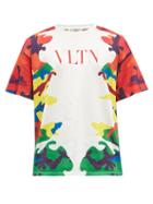 Mens Rtw Valentino - Camouflage-print Cotton-jersey T-shirt - Mens - Multi