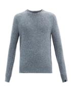 Matchesfashion.com Rag & Bone - Scout Speckled Recycled Wool-blend Sweater - Mens - Blue