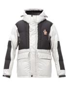 Matchesfashion.com Moncler Grenoble - Breuil Metallic Hooded Down Ski Jacket - Mens - Silver