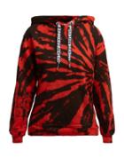 Matchesfashion.com Proenza Schouler Pswl - Tie Dye Cotton Hooded Sweatshirt - Womens - Red Multi