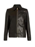 Lanvin Point-collar Leather Jacket