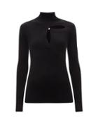 Christopher Kane - Cutout Merino-blend Sweater - Womens - Black