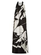 Roberto Cavalli Cotton And Silk-blend Jacquard Gown
