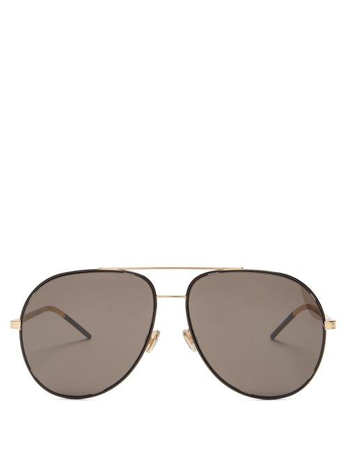 Matchesfashion.com Dior Eyewear - Astral Aviator Sunglasses - Womens - Black