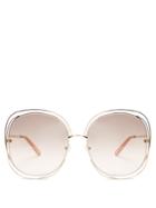 Chloé Modified Oversized Square-frame Sunglasses